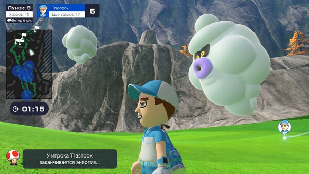 Гольф с торнадо, в котором надо сбивать соперников. Обзор Mario Golf: Super Rush