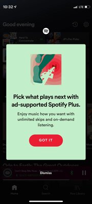 Spotify тестирует дешёвую подписку Plus