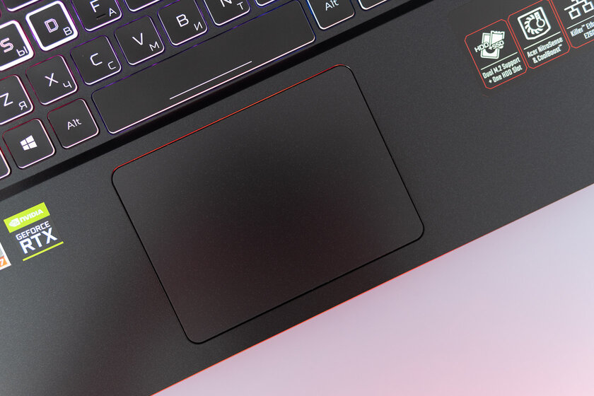 Игровой ноутбук по цене видеокарты. Обзор Acer Nitro 5 — Клавиатура и тачпад. 7