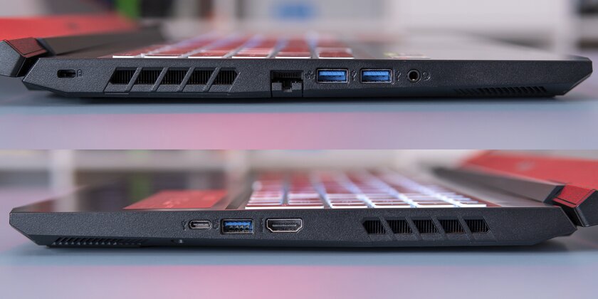 Игровой ноутбук по цене видеокарты. Обзор Acer Nitro 5 — Разъёмы. 1
