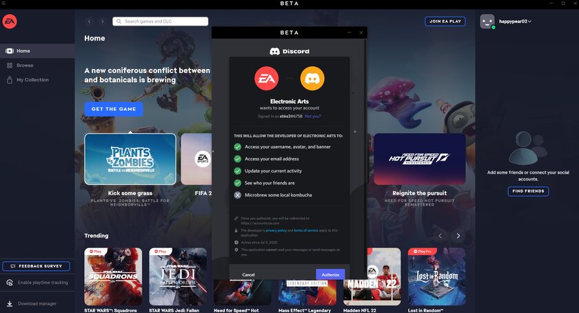 Кооператив, информация об активности и не только: Discord получил глубокую интеграцию с играми EA