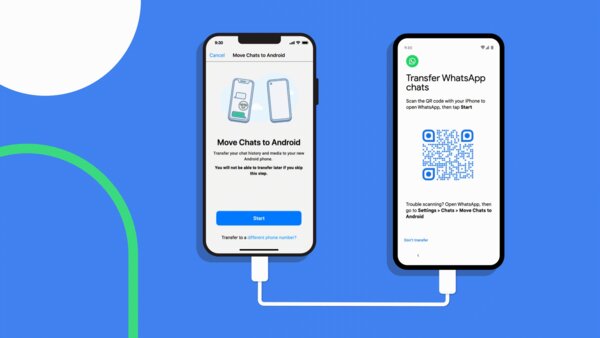История WhatsApp теперь переносится с iOS на Android. По кабелю и только на Android 12 😂
