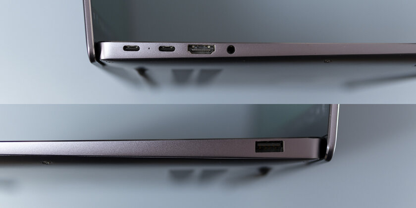 Huawei в очередной раз поднимает планку ультрабуков. Обзор MateBook 14s — Мощная зарядка и полный комплект портов. 2