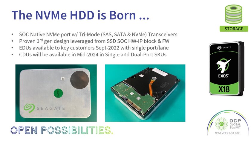 Новая эра HDD: Seagate выпустит жёсткие диски на PCIe в 2024 году