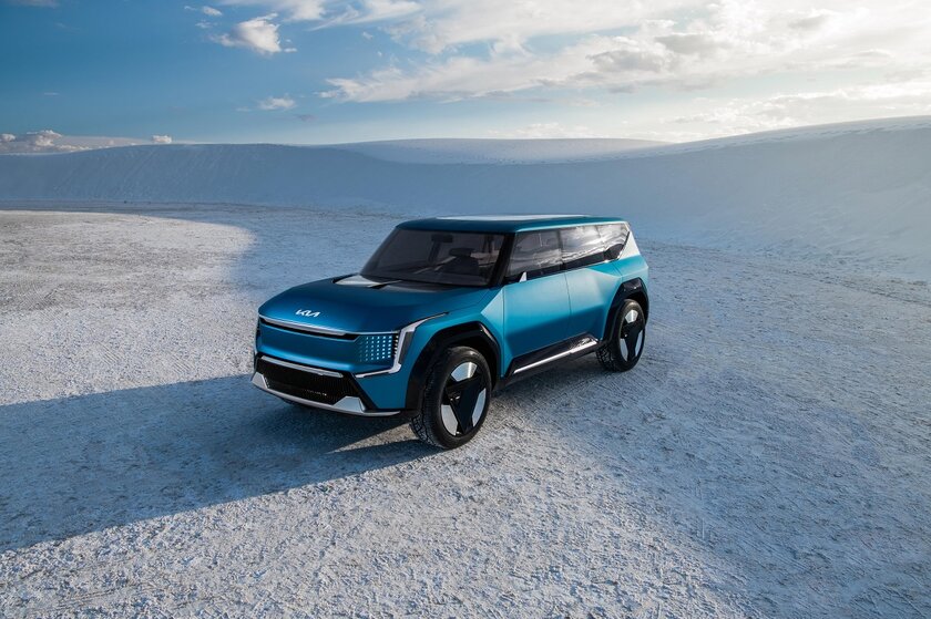 Kia unveils EV9 concept with steering wheel, 27-inch display and 2022 launch