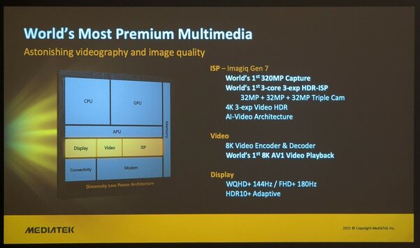 Представлен MediaTek Dimensity 9000 5G: флагманский 4-нм мобильный чип с поддержкой камер на 320 Мп