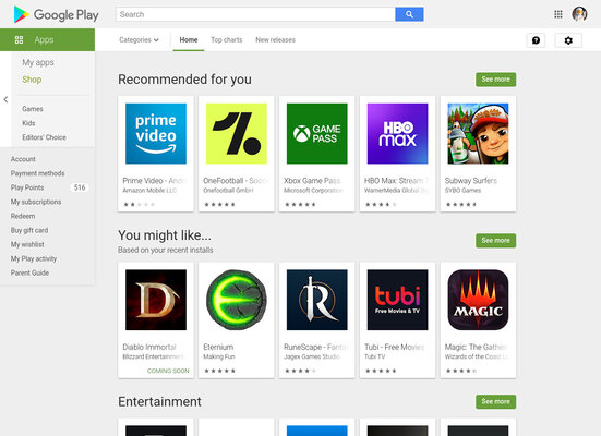Сайт Google Play обновляется впервые за многие годы, но уже устарел