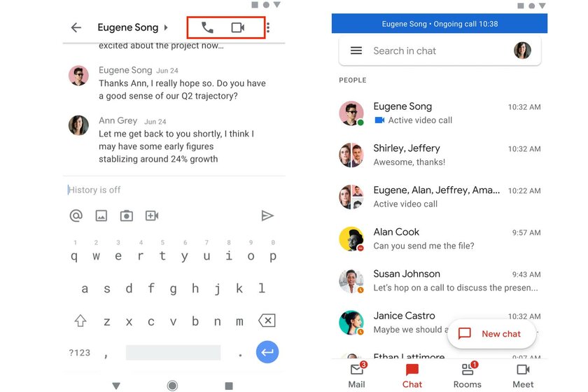 Не хуже мессенджера: в приложении Gmail появились голосовые и видеозвонки