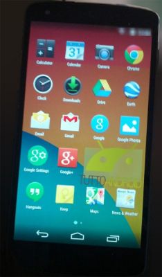 Опубликованы новые живые фотографии Android 4.4 KitKat вместе с LG Nexus 5