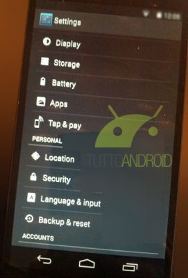 Опубликованы новые живые фотографии Android 4.4 KitKat вместе с LG Nexus 5