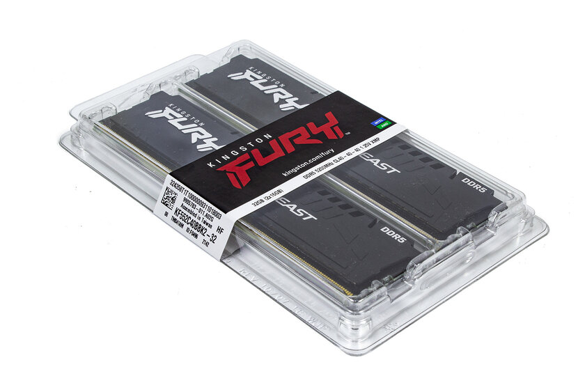 Впервые тестирую память DDR5 — переплата? Обзор Kingston Fury Beast DDR5-5200 32 ГБ — Внешний вид, спецификации. 1