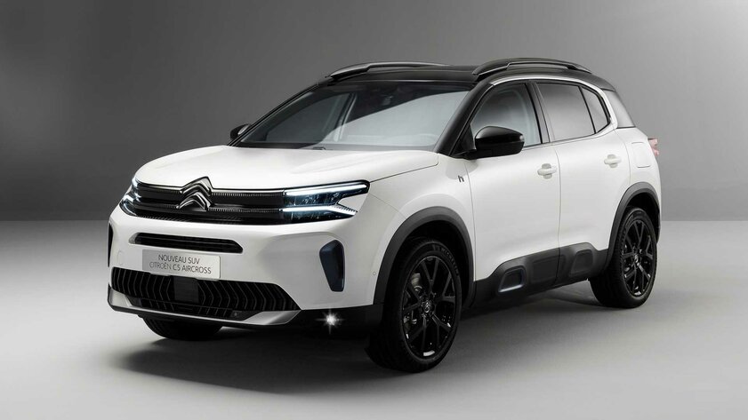 Citroen представила рестайлинговый C5 Aircross: решётка с подсветкой, яркий логотип и 18-дюймовые диски