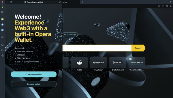 Opera выпустила бета-версию криптобраузера для Windows, Mac и Android