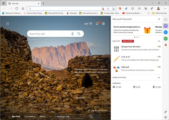 В Edge появится панель с полезными инструментами. Например, измеритель скорости интернета