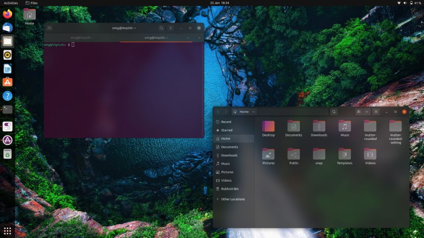 Утилита для Ubuntu 21.10 делает окна полупрозрачными, как в Windows 11. Смотрится эффектно