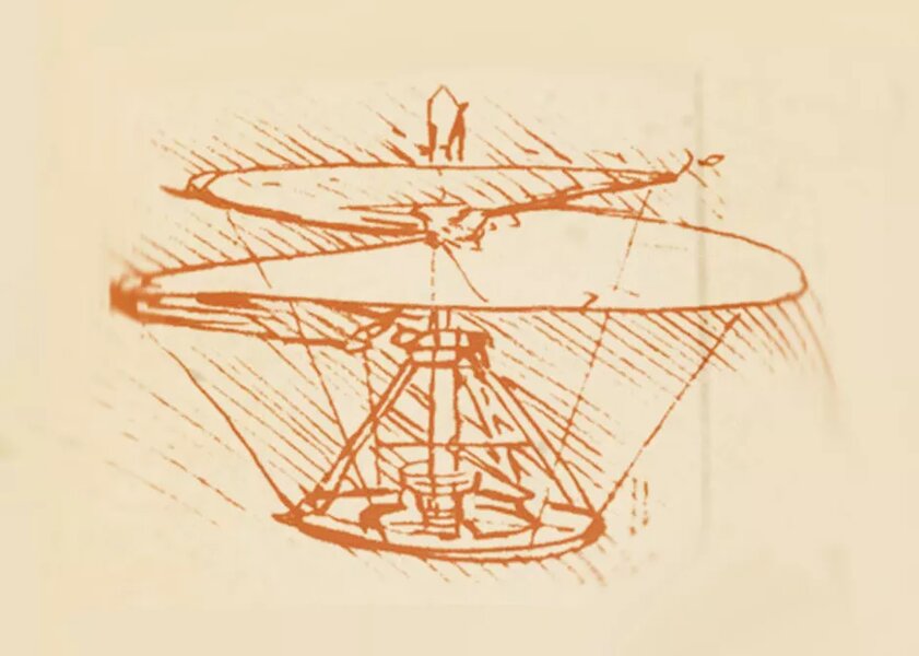 По эскизам да Винчи инженеры создали дрон. Им 530 лет, но он летает!