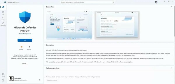 Новое антивирусное приложение Microsoft уже доступно для Windows 10 и 11
