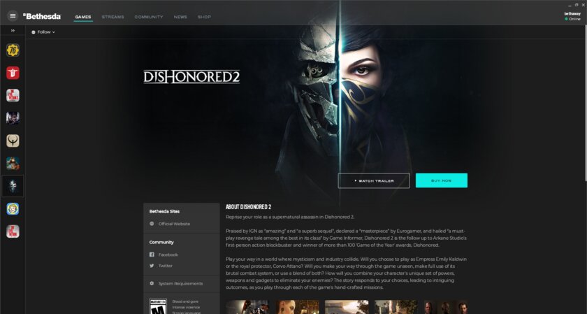 Bethesda закрывает собственный лаунчер: все данные перенесут в Steam