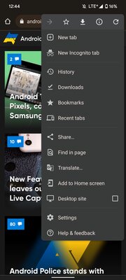 Chrome 100 теперь полноценно перекрашивается под обои Android. Выглядит спорно