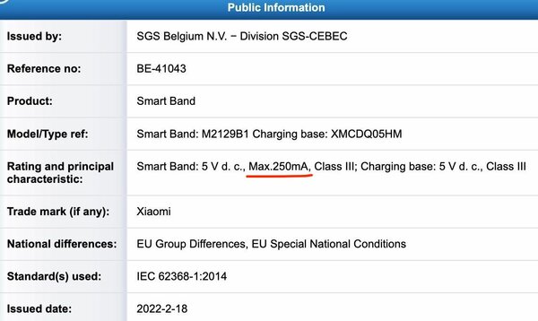 Xiaomi сертифицировала Mi Band 7: теперь известно, что в нём нового