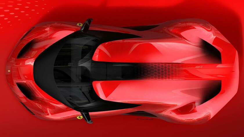 Представлен Ferrari SP48 Unica: единственный в мире суперкар без заднего стекла