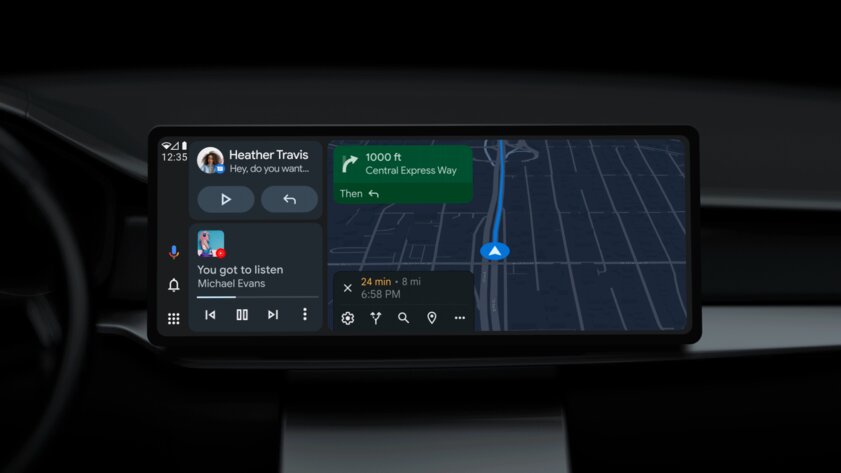 Google выпустила крупный апдейт Android Auto: адаптируется под любой дисплей