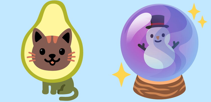 Как Google додумался скрещивать смайлики и рисовать, например, кота-авокадо