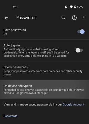 Даже Google не увидит пароли. Как включить шифрование прямо на устройстве