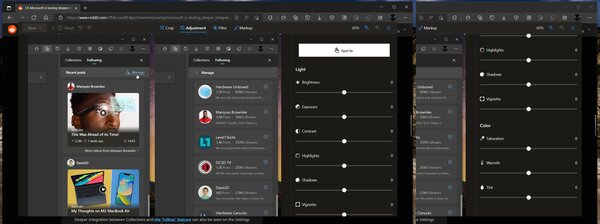 Microsoft тестирует редактор изображений в Edge. Можно добавлять заметки перед сохранением