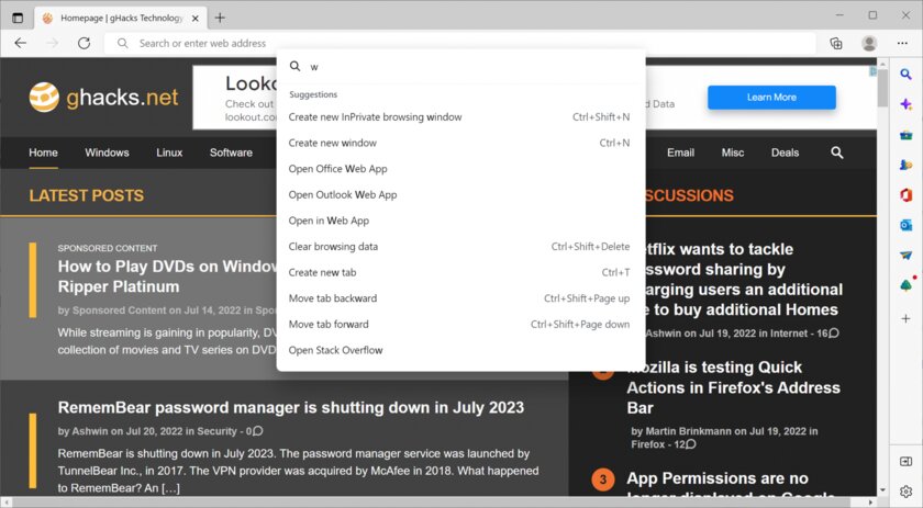 В Microsoft Edge появилась «командная строка». В ней действительно есть смысл