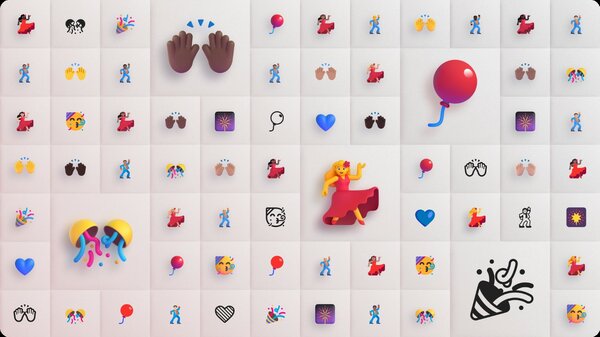 Microsoft открыла доступ к библиотеке Emoji: более 1500 смайликов в стиле Fluent