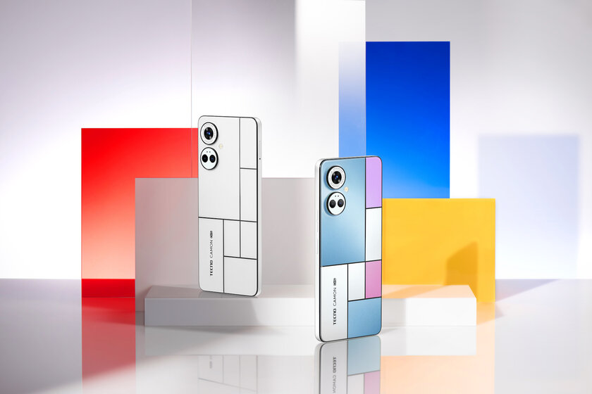 Этот смартфон выглядит так, будто собран из разных деталей: Tecno Camon 19 PRO Mondrian Edition