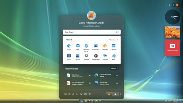 Perfect Windows with Start?  If Vista came out in 2022, it would look like this