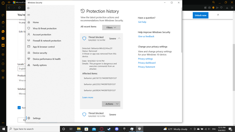 Защитник Windows начал определять Chrome как вредоносное ПО. Как исправить