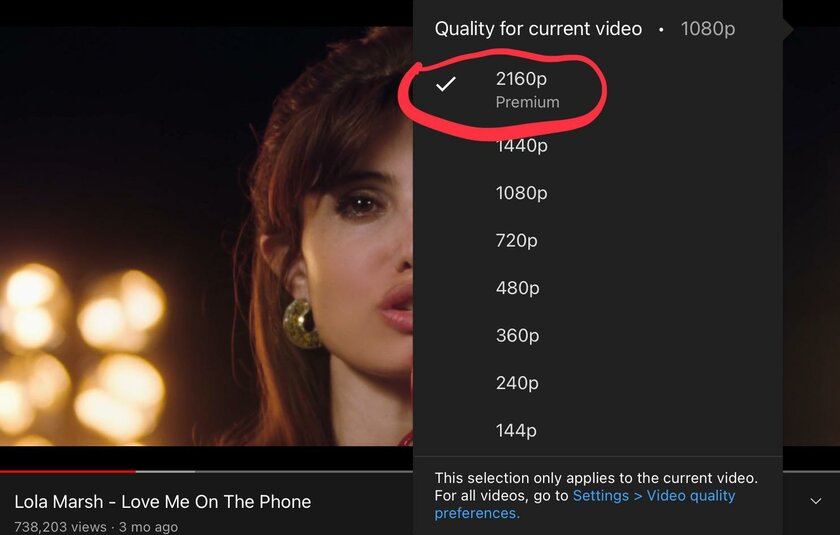 За высокое качество видео на YouTube придётся платить. Premium не покупают?