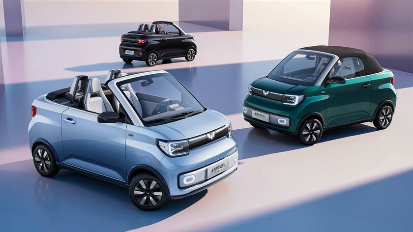 In China, released the most compact electric convertible: it costs only 14 thousand dollars
