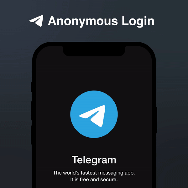 В Telegram теперь можно регистрироваться без SIM-карты. Анонимно и через блокчейн