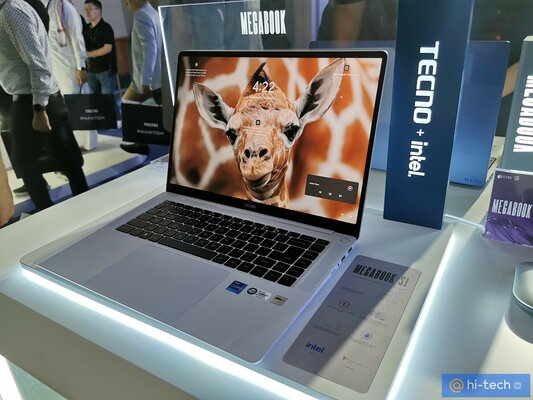 Представлен Tecno MegaBook S1 — тонкий и лёгкий ноутбук на Intel Core 12-го поколения