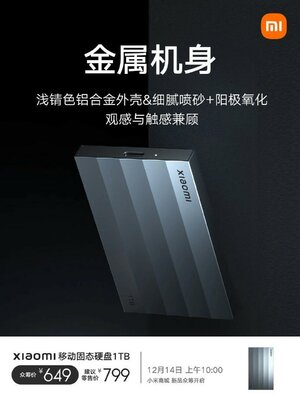 Xiaomi представила свой первый портативный SSD. Дешевле конкурентов
