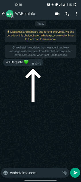 WhatsApp позволит сохранять исчезающие сообщения в закладки. Зачем это нужно