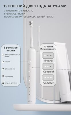 Эта электрическая зубная щётка Xiaomi заряжается раз в год. У неё 3 года гарантии в России