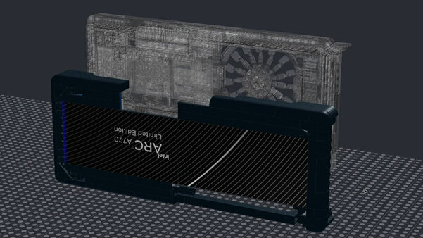 Видеокарту Intel Arc воссоздали из кубиков LEGO в масштабе 1:1