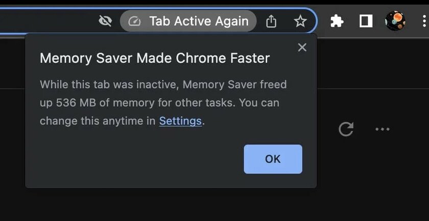 В Google Chrome наконец появились режим экономии памяти и энергосбережения
