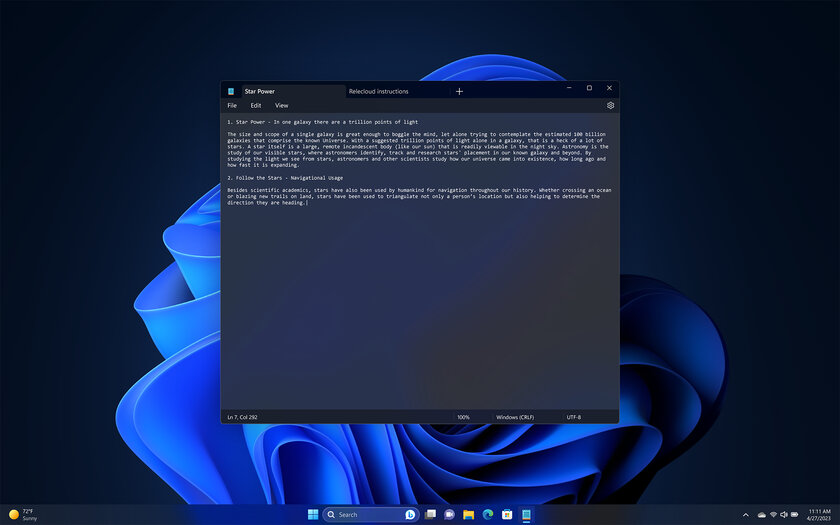 Крупное обновление Windows 11: запись экрана, вкладки в «Блокноте», чат-бот в панели задач и другое