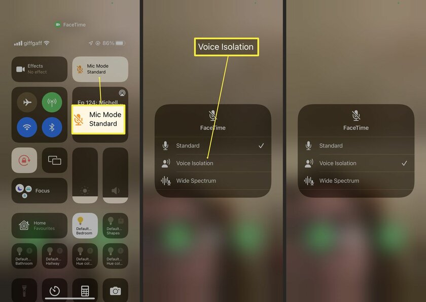Функция «Изоляция голоса» в iOS 16.4 стала доступна для обычных звонков. Она глушит сторонние шумы