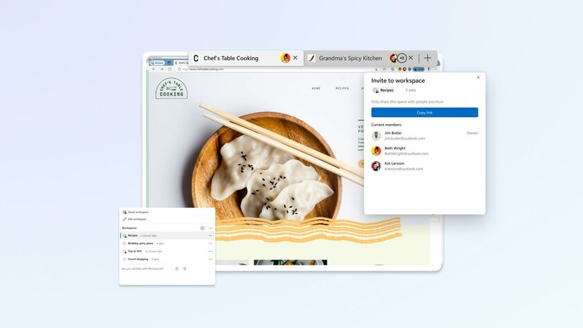 Microsoft открыла доступ к Workspaces: можно делиться целыми папками закладок