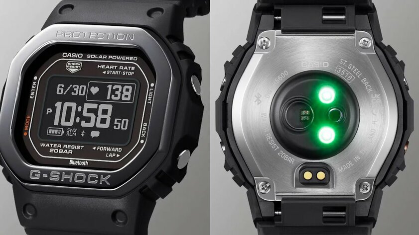 Представлены смарт-часы Casio G-Shock G-SQUAD DW-H5600 с технологией Polar и корпусом из биопластика