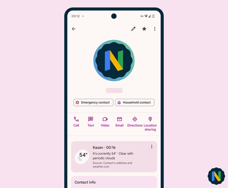 «Контакты» на Android будут показывать время и погоду людей из телефонной книги. Как это выглядит