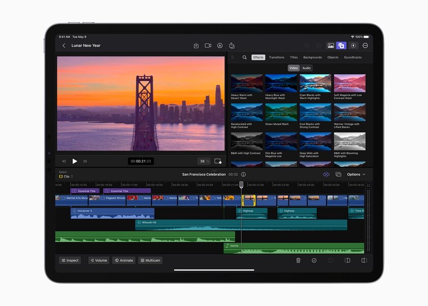 Apple выпустит Final Cut Pro и Logic Pro на iPad: они не уступают десктопным версиям