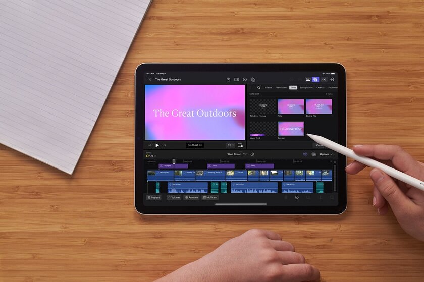 Apple выпустит Final Cut Pro и Logic Pro на iPad: они не уступают десктопным версиям